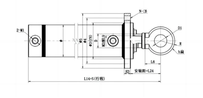 Торцевое фланцевое соединение, масляные цилиндры гидравлического привода